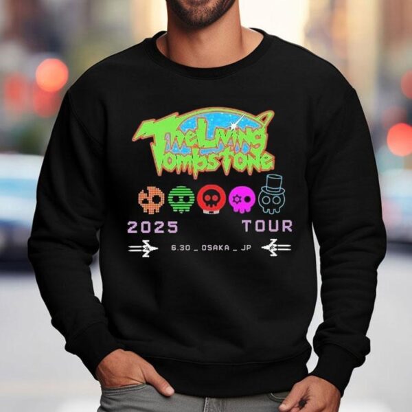 The Living Tombstone World Tour June 30 2025 At Osaka Japan Logo Shirt