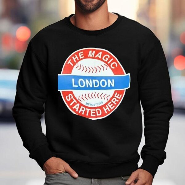 The Magic Started Here London Logo Baseball Shirt