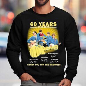 The Monkees Years Thank You For The Memories Signatures Sweatshirt
