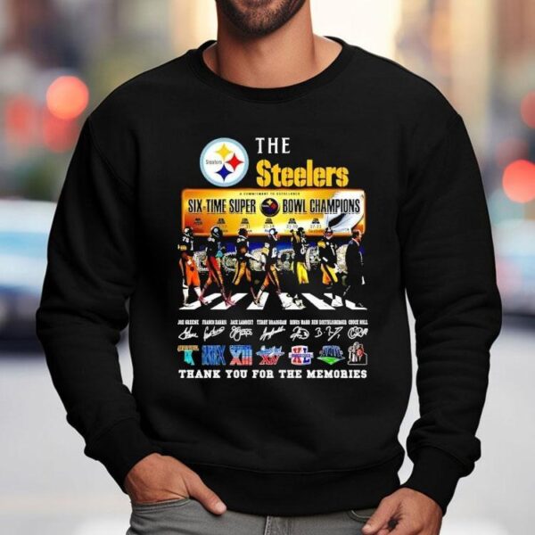 The Pittsburgh Slers Six Time Super Bowl Champions Thank You For The Memories Shirt