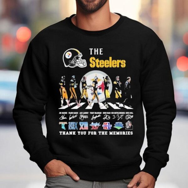 The Pittsburgh Slers Thank You For The Memories Road Abbey Signatures Shirt