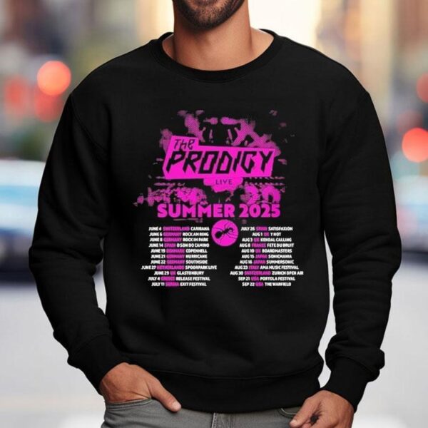 The Prodigy Summer Festivals Tour 2025 Dates List Kicks Off In Switzerland Caribana On June 4th Shirt
