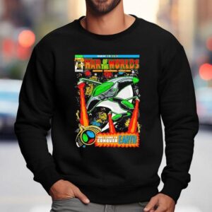 The War Of The Worlds Amazing Astounding Terrifying They Came To Conquer Earth Retro Comic Sweatshirt