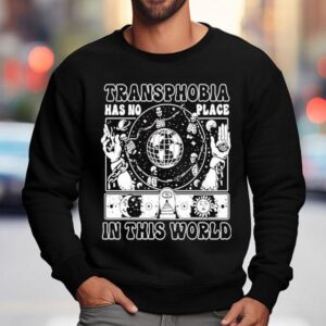 Transphobia Has No Place In This World Skeleton Sweatshirt