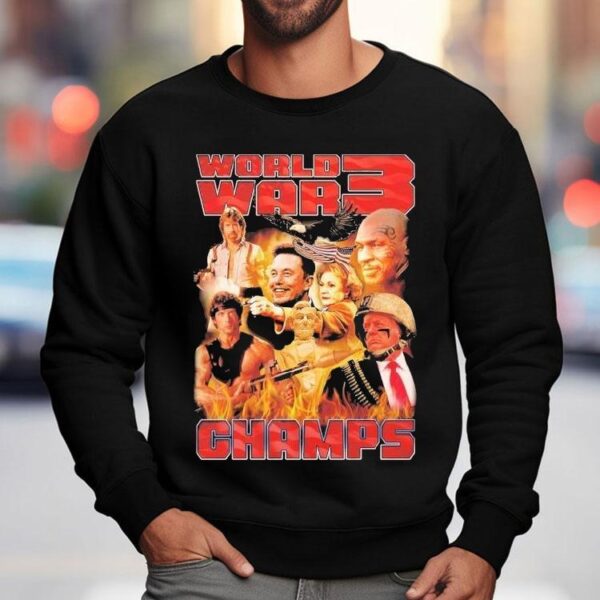 Trump Elon Musk Contra Michael Tyson World War 3 Champions Shirt