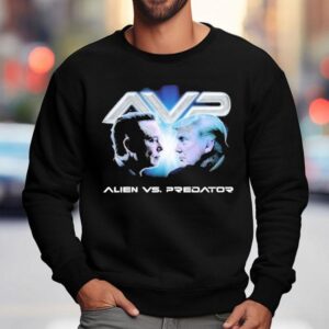 Trump Vs Elon Musk Alien Vs Predator Sweatshirt
