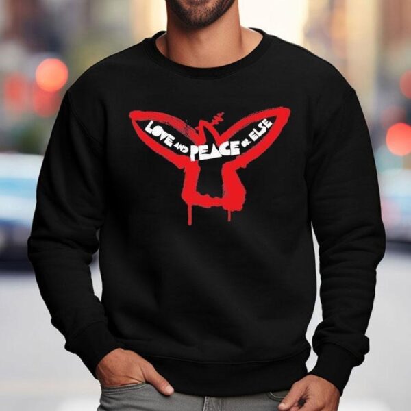 U2 Love And Peace Or Else Bird Shirt