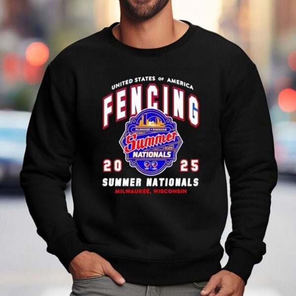 United States Of America Fencing Summer Nationals 2025 Summer Nationals Milwaukee Wisconsin Shirt