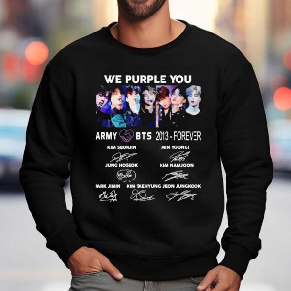 We Purple You Army Bts 2013 Forever Signatures Shirt