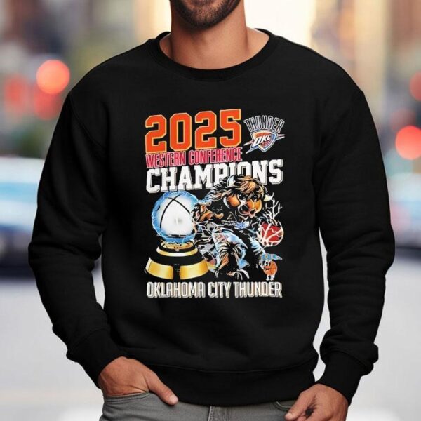 Western Conference Champions Oklahoma City Thunder Nba 2025 Shirt