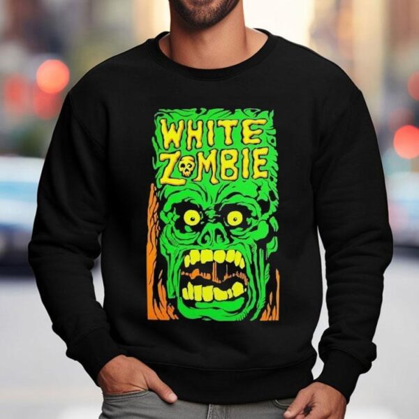 White Zombie Monster Yell Shirt