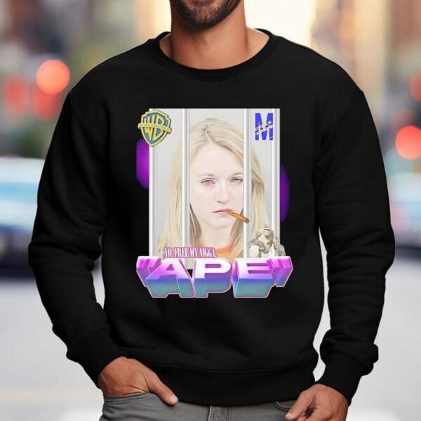 Yo Free My Nigga Ape Warn A Brotha Logo Shirt