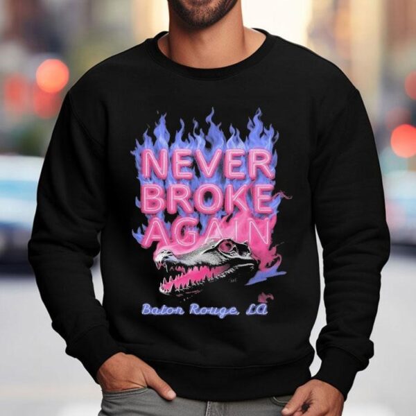 Youngboy Never Broke Again Baton Rouge La Chrome Gator Flames Shirt
