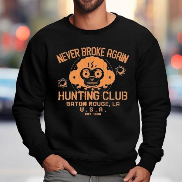 Youngboy Never Broke Again Hunting Club Baton Rouge La Usa Monkey Est 1999 Shirt