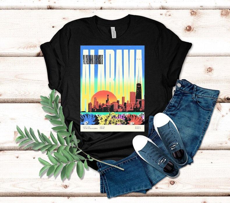 Alabama Shakes Chicago Illinois 2025 Diptych At The Salt Shed Outdoors On July 15 2025 Shirt 4 Alabama Shakes Chicago Illinois Diptych At The Salt Shed Outdoors On July Tshirt