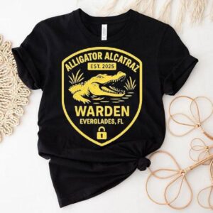 Alligator Alcatraz Warden Everglades Fl Est 2025 Gator Shirt