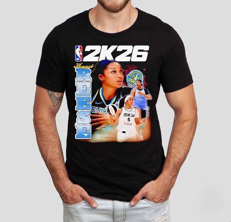 Angel Reese Nba 2k26 Chicago Sky Basketball Shirt 4 Angel Reese Nba K Chicago Sky Basketball Tshirt