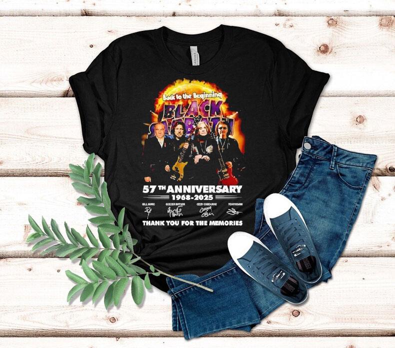 Back To The Beginning Black Sabbath 57th Anniversary 1968 2025 Thank You For The Memories Signatures Shirt 4 Back To The Beginning Black Sabbath Th Anniversary Thank You For The Memories Signatures Tshirt