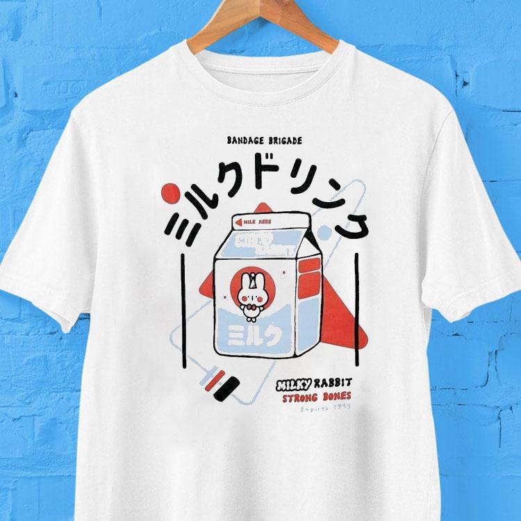 Bandage Brigade Milky Rabbit Strong Bones Expires 1999 Shirt 2 Bandage Brigade Milky Rabbit Strong Bones Expires Tshirt