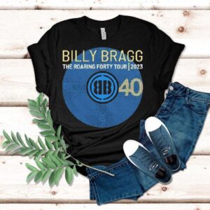 Billy Bragg The Roaring Forty Tour Tshirt