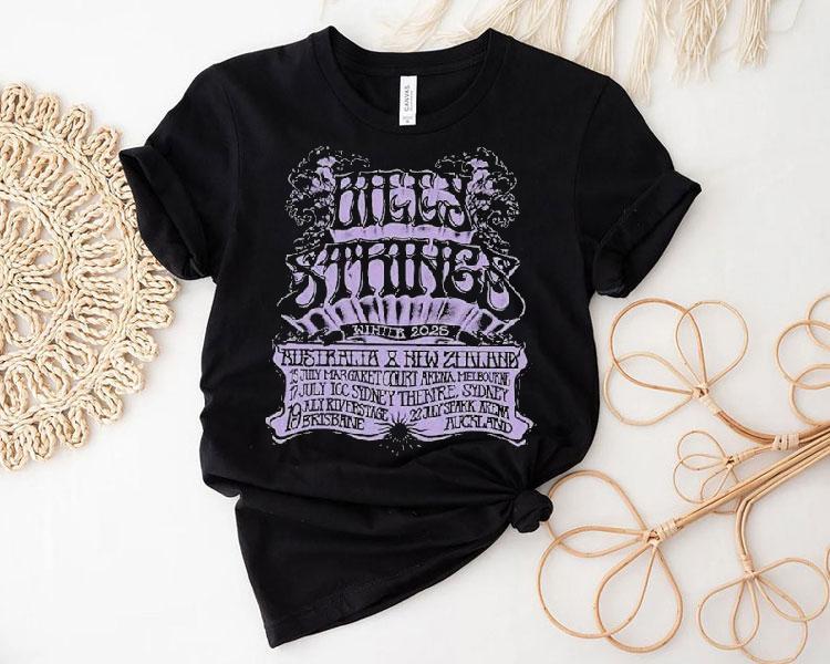 Billy Strings Australia New Zealand 2025 Tour Shirt 4 Billy Strings Australia New Zealand Tour Tshirt