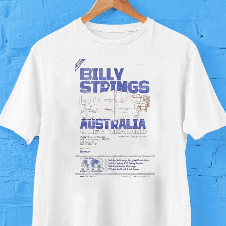 Billy Strings Melbourne, Margaret Court Arena July 16, 2025 Shirt 2 Billy Strings Melbourne Margaret Court Arena July Tshirt