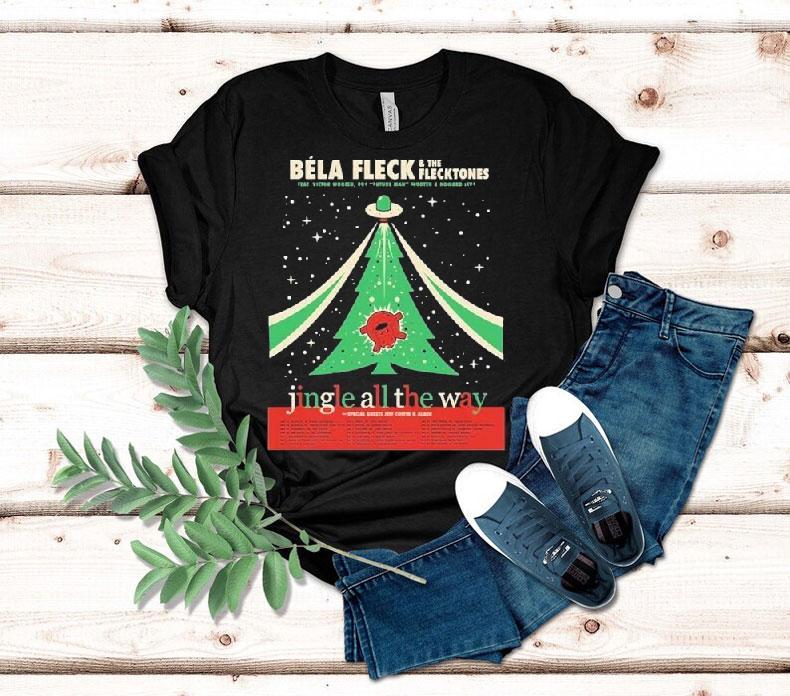 Bla Fleck And The Flecktones Jingle All The Way Holiday Tour 2025 Dates Start In Nashville Tn On November 26th At Ryman Auditorium Shirt 4 Bla Fleck And The Flecktones Jingle All The Way Holiday Tour Dates Start In Nashville Tn On November Th At Ryman Auditorium Tshirt