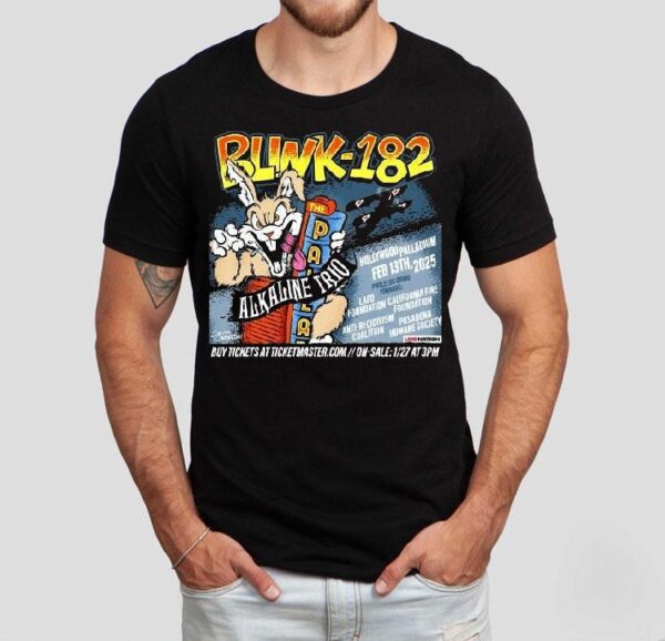 Blink-182 Alkaline Trio February 13 2025 Hollywood, Ca Shirt