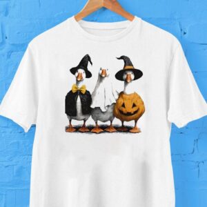 Boo Ghost Goose Witch Halloween Shirt