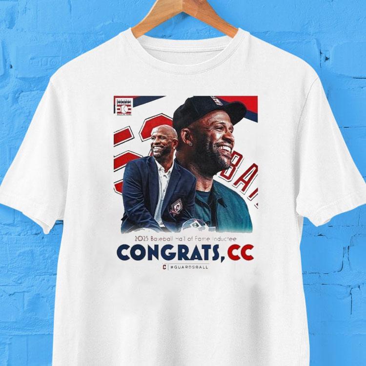 Cc Sabathia Hall Of Fame At Cleveland Guardians In Cooperstown 2025 Induc Shirt 2 Cc Sabathia Hall Of Fame At Cleveland Guardians In Cooperstown Induc Tshirt