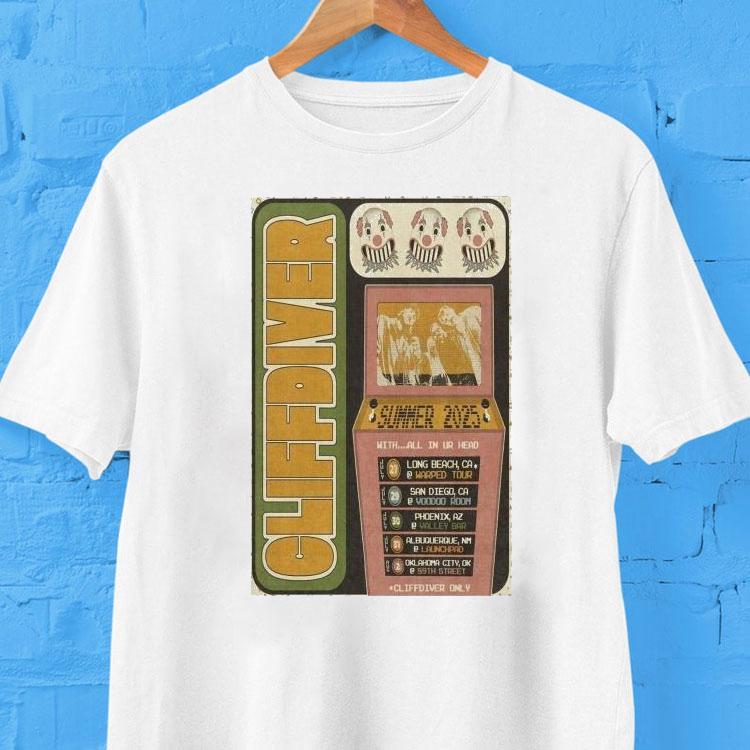 Cliffdiver Summer Tour 2025 Shirt 2 Cliffdiver Summer Tour Tshirt