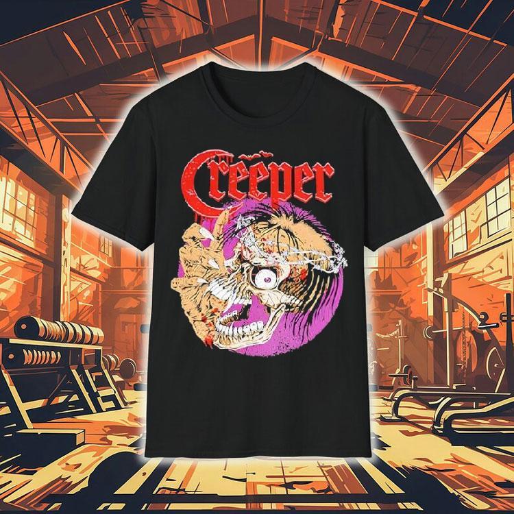 Creeper Distressed Skull-head Shirt 4 Creeper Distressed Skull Head Tshirt