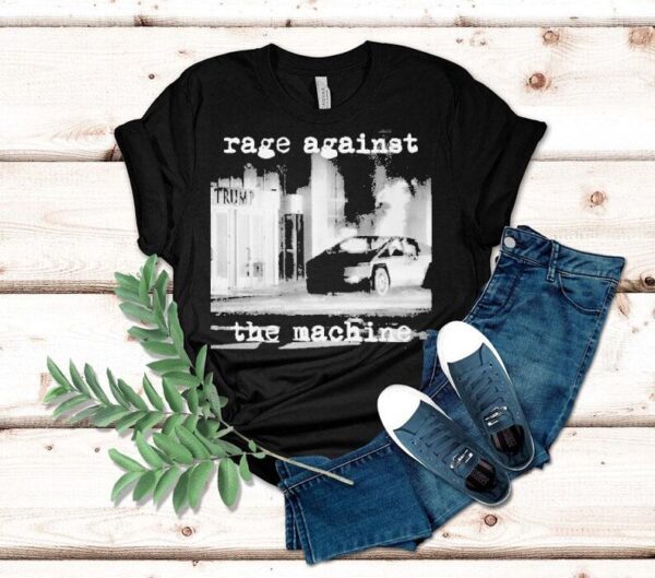 Cybertruck Explodes Rage Against The Machine Outside Shirt