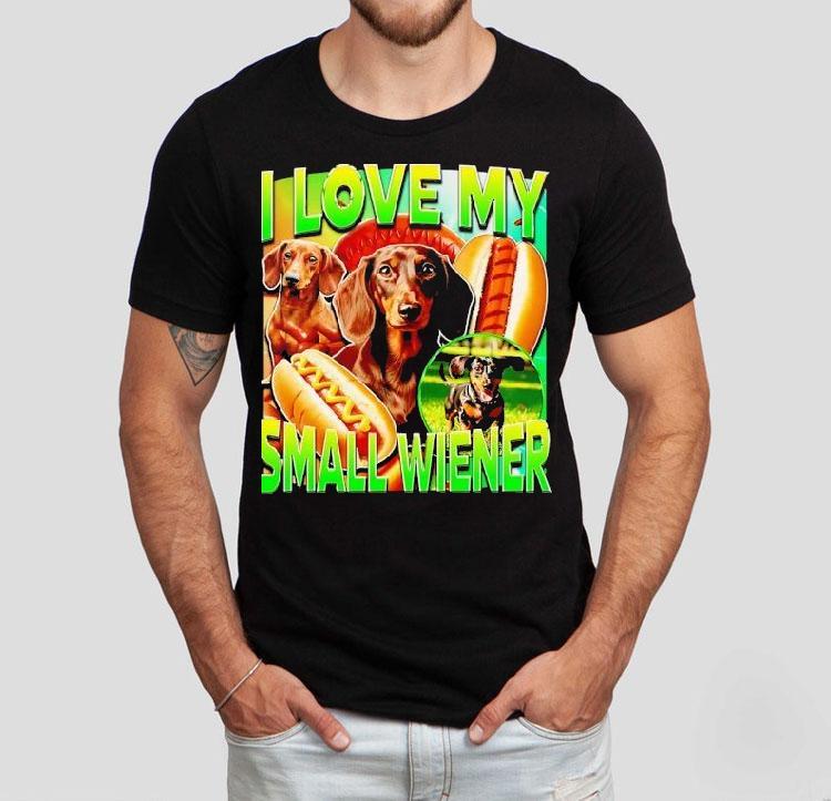 Dachshund Hotdog I Love My Small Wiener Shirt 4 Dachshund Hotdog I Love My Small Wiener Tshirt