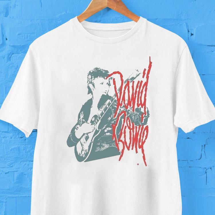 David Bowie Mono Guitar Shirt 2 David Bowie Mono Guitar Tshirt