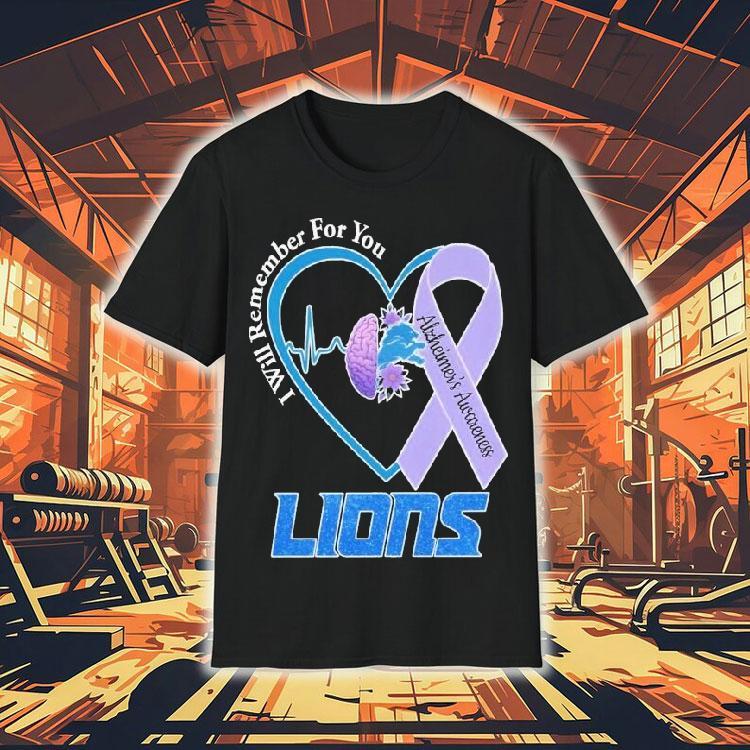 Detroit Tigers I Will Remember For You Alzheimer's Awareness Heartbeat Brain Shirt 4 Detroit Tigers I Will Remember For You Alzheimer S Awareness Heartbeat Brain Tshirt