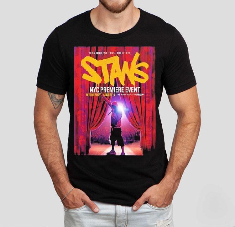 Eminem Stans At Pier 17 In New York Ny On August 6 2025 Premiere Event Hip Hop Theme Shirt 4 Eminem Stans At Pier In New York Ny On August Premiere Event Hip Hop Theme Tshirt