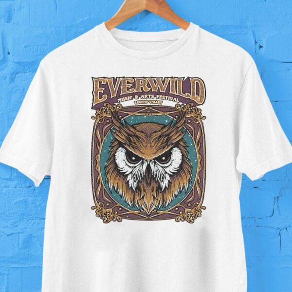 Everwild Music Arts Festival Legend Valley 2025 Night Owl Shirt
