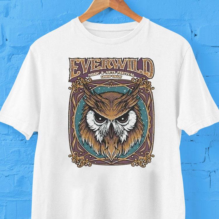 Everwild Music Arts Festival Legend Valley 2025 Night Owl Shirt 2 Everwild Music Arts Festival Legend Valley Night Owl Tshirt