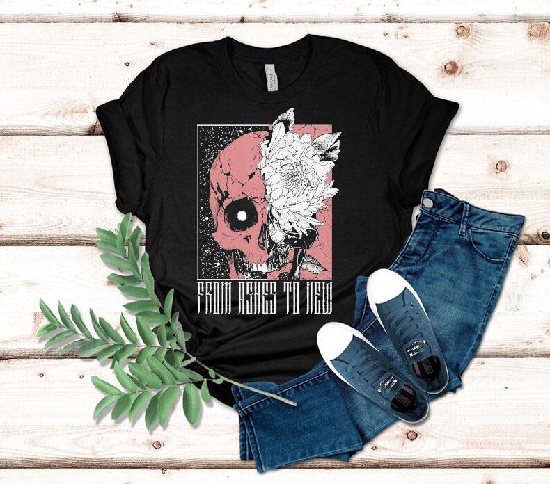 From Ashes To New Deadbloom Skull Shirt 4 From Ashes To New Deadbloom Skull Tshirt
