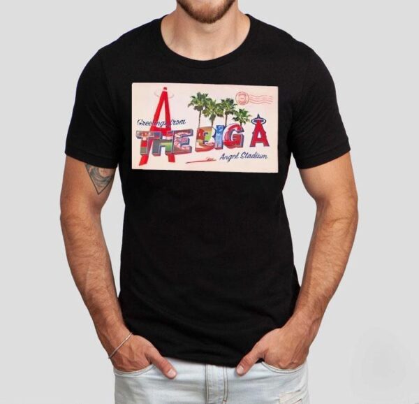 Greeting From The Big A 2025 Angels Giveaway Shirt