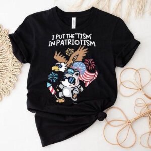 I Put The Tism In Patriotism Athletic Shirt