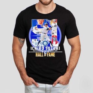 Ichiro Suzuki Seattle Mariners 2025 Hall Of Fame Signature Shirt