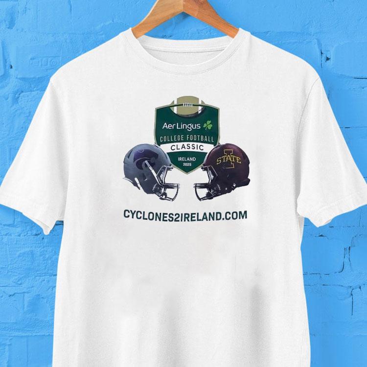 Kansas State Wildcats Vs Iowa State Cyclones Aer Lingus College Football Classic Ireland 2025 Shirt 2 Kansas State Wildcats Vs Iowa State Cyclones Aer Lingus College Football Classic Ireland Tshirt