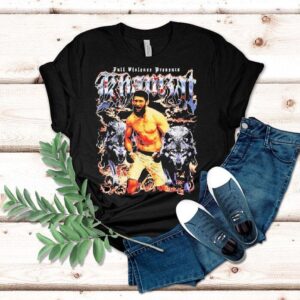 Khamzat Chimaev Born In War Full Violence Wolfs Shirt
