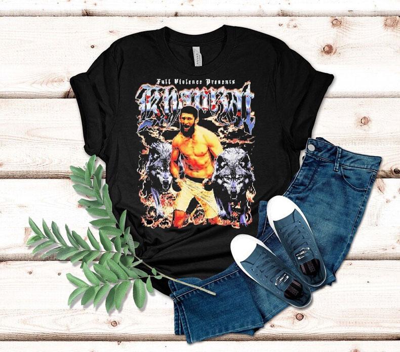 Khamzat Chimaev Born In War Full Violence Wolfs Shirt 4 Khamzat Chimaev Born In War Full Violence Wolfs Tshirt