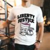 Liberty And Justice Welcome To Houston Now Leave Shirt