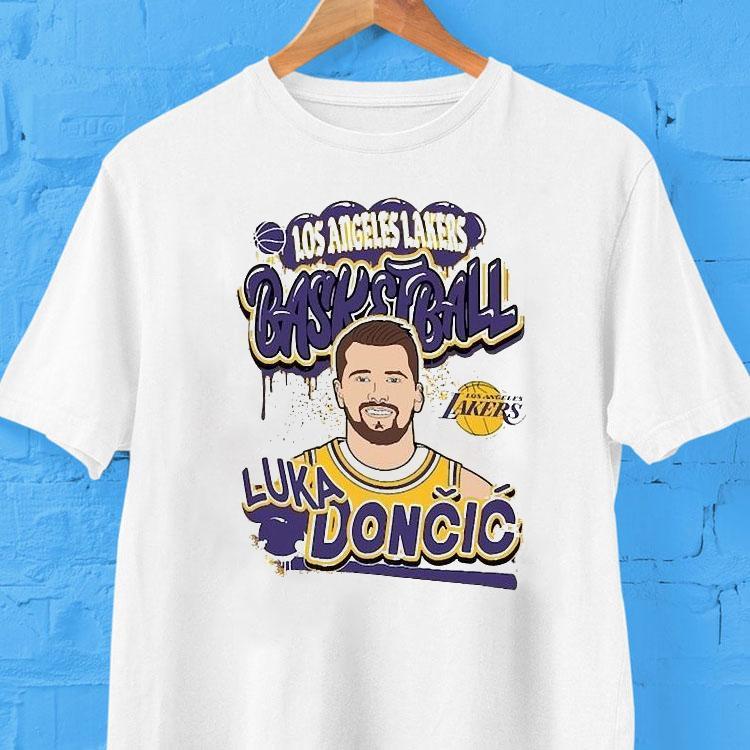 Luka Doncic Los Angeles Lakers Character Shirt 2 Luka Doncic Los Angeles Lakers Character Tshirt