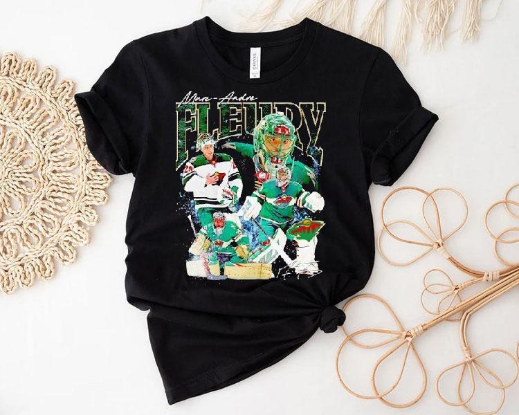 Marc-andre Fleury Minnesota Wild Hockey Signature Shirt 4 Marc Andre Fleury Minnesota Wild Hockey Signature Tshirt