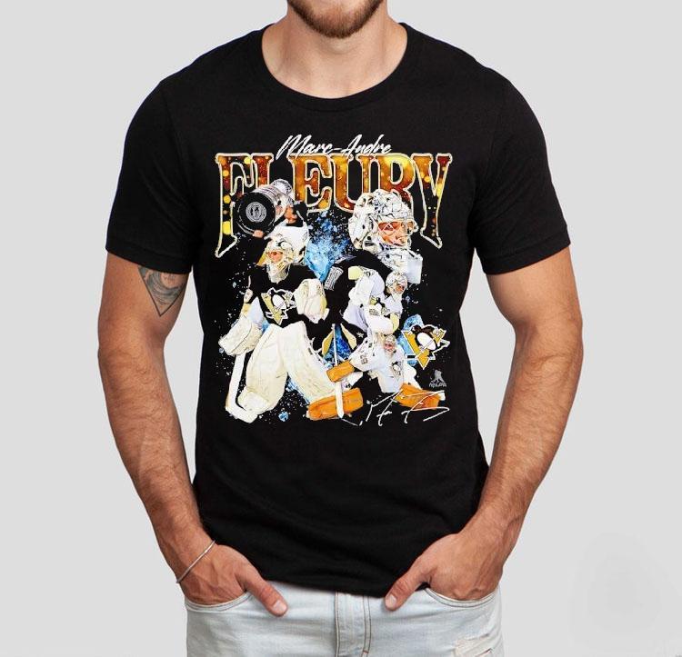Marc-andre Fleury Pittsburgh Penguins Hockey Signature Shirt 4 Marc Andre Fleury Pittsburgh Penguins Hockey Signature Tshirt